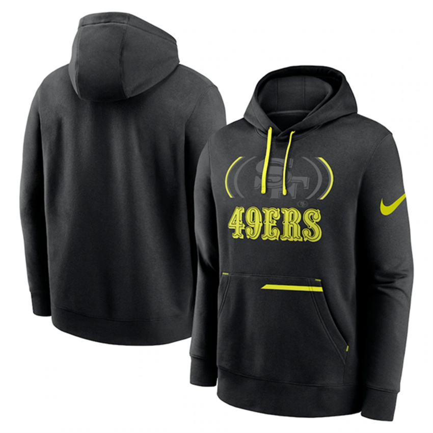 Men's Black San Francisco 49ers Volt Pullover Hoodie